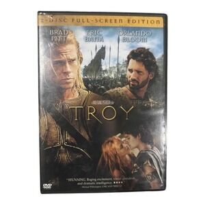 Troy DVD 2-Disc Full-Screen Edition Brad Pitt Eric Bana Orlando Bloom 2004 Movie